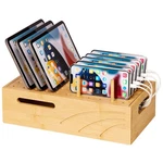Cozivolife Bamboo Charging Station For Multiple Devices Charger Organizer Desk. Fixed Price $38.38.