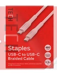 Staples Tech Usb-c To Charging Cable, 3.3 Ft., 480 Mbps, White (ST62334). Fixed Price $9.95.