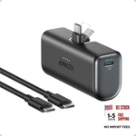Iphone 17 Portable Charger, Nano Power Bank With Built-in Usb Black. Fixed Price $38.61.
