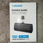 Veger Portable Charger. Power Bank 5000MAH (V0556P ) 20W Pd Output / New Sealed. Fixed Price $18.99.
