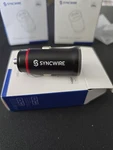 Usb And Type Car Charger Syncwire 45W Black. Fixed Price $9.59.