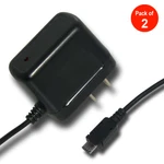 2X Micro Usb Wall Home Travel Charger Accessory Black 1 Amp For Cell Phones. Fixed Price $8.45.