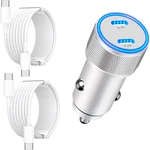 Apple Mfi Certified Iphone 17 Car Charger Fast Charging, Linocell 90W Dual Pd. Fixed Price $16.19.