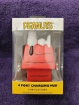 Peanuts Snoopy Red Doghouse Charging Hub (4-PORT). Fixed Price $18.99.