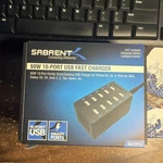 Sabrent 60 Watt (12 Amp) 10-PORT Family-sized Desktop Usb Rapid Charger(ax-tpcs). Fixed Price $19.99.
