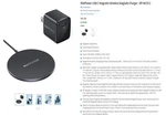 Ravpower Usb Magnetic Wireless Magsafe Charger RP-WC012. Fixed Price $25.00.