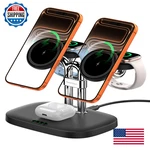 Magnetic 5-IN-1 Wireless Charging Stand Dual Phone Apple Watch Charger 5W. Fixed Price $93.16.