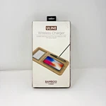 Uline Bamboo Wireless Charger H-8063 For Iphone Xr Xs Samsung S9 Open Box. Fixed Price $16.99.