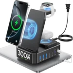 300W 10 Charging Station For Apple Devices Wireless Charger Iphone Macb. Fixed Price $53.99.