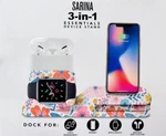 3-IN-1 Essentials Device Stand Dock For Iphone, Apple Watch Air-pods. Fixed Price $24.99.