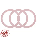 Uxcell 3 Pcs Rose Gold Magnetic Adapter Ring Wireless Charger Sticker Kit. Fixed Price $20.00.