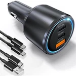 Bywulanda Upgrade 175W Usb Car Charger, PD3.1 100W&PD3.0 45W Type Adapter.... Fixed Price $34.78.