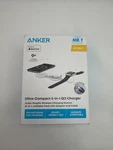 Anker Ultra Compact 3 1 Wireless Charging Station Foldable W/pouch White. Fixed Price $59.98.