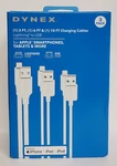 Dynex- 3'/6'/10' Lightning To Usb Cables (3 Pack) White. Fixed Price $17.99.