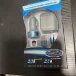 New Solaray 3 In 1 Dual Usb Car & Wall Charger With Micro Cable, Blk Blu. Fixed Price $9.44.