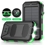 36800MAH Solar Charger For Iphone,with Dual 5V Usb Ports, 2 Led Flashlight. Fixed Price $15.98.