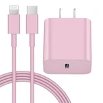 Coreykin 20W Usb Wall Charger-super Fast With 6FT Cable Pink. Fixed Price $19.99.