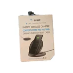 Tylt Crest Convertible Wireless Charging Pad Stand, Black. Fixed Price $12.99.