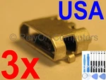 3X Micro Usb Charging Port Charger For Motorola Google Nexus 6 XT1100 XT1103 Usa. Fixed Price $5.89.