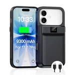 Newdery 9300MAH Wireless Charging Battery Case For Iphone 17/17 Pro Power Bank. Fixed Price $39.99.