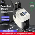 4 Usb Port Super Fast Car Charger Adapter For Iphone Samsung Android Lot. Fixed Price $17.54.