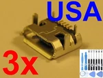 3X Lot Of Micro Usb Charging Port Sync For Fun Nextbook 7.85 NX785QC8G Usa. Fixed Price $5.70.