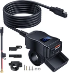 Motorcycle Usb Charger, Dual Type Pd & Quick 3.0 Char.... Fixed Price $25.03.