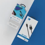Just 6FT Charging Cable, Jw Black Apple Connector. Fixed Price $6.99.