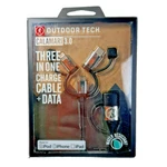 Outdoor Tech Calamari 3.0 3-IN-1 Charge Cable + Data Usb Type C, Micro. Fixed Price $12.00.