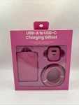 Gems Usb-a To Usb-c 5000MAH Power Bank Cable Wall Charger Pink. Fixed Price $6.38.