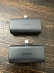 Anker Nano Power Bank With Built-in Usb-c Connector (lot Of 2) A1653 Black Used!. Fixed Price $25.12.