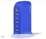 Aduro Powerup Smart 40W 6-PORT Usb Rapid Charger Blue. Fixed Price $34.66.