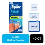 Slider Gallon Freezer Bags Power Shield Technology, 40CT. Fixed Price $9.58.