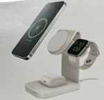 Otter Box 3-IN-1 Charging Station With Magsafe, 15 Apple Watch Ai. Fixed Price $120.99.