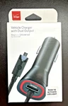 New Verizon Vehicle Charger With Dual Output & Light 9FT Coiled Cable. Fixed Price $8.00.