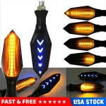 Motorcycle Led Turn Signals Lamp Amber Brake Lights Two Side Sequential Flowing. Fixed Price $13.99.