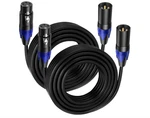 Pack De Cables Xlr Profesionales 25 Pies Balanceados Macho Hembra. Fixed Price $34.99.