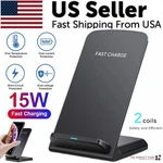 Qi Wireless Fast Charger Stand 15W Charging Dock Pad For Smartphones. Fixed Price $14.76.
