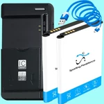 High Power 2X 3000MAH Battery Rapid Charger Cable F Lg K8 US375 U.s. Cellular. Fixed Price $49.93.