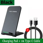 Wireless Fast Charger Charging Stand Dock For Samsung Galaxy Iphone Mobile. Fixed Price $8.89.