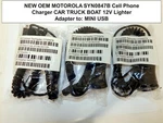 Motorola SYN0847B Mini Usb-b Charger 12V Car Truck No Cigarett Lighter Adapter. Fixed Price $14.99.