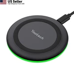 Yootech Wireless CHARGER,10W Max Charging Pad Compatible Black/black. Fixed Price $30.66.
