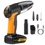 4-IN-1 Cordless Car Vacuum Cleaner & Tire Inflator W/ Led Light Digital Display. Fixed Price $43.97.