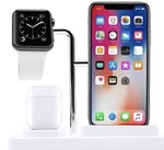 3-IN-1 Charger Wireless Charging Station For Apple Watch Iphone Airpod. Fixed Price $29.99.