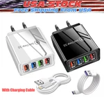 4 Port Fast Quick Qc 3.0 Usb Hub Wall Home Charger Power Adapter Plug. Fixed Price $6.59.
