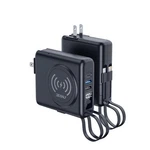 Dexinly Portable Charger With Wall Plug & Built-in Cables 10000MAH Black. Fixed Price $75.68.