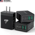 Usb Wall Block 3-PACK, Aiminu 40W 4-PORT Pd Charger, 3PACK Black. Fixed Price $28.88.