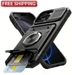 Heavy Duty Cover Iphone Holder Wallet Case Metal Stand For 17 16 15 14 Pro Max. Fixed Price $10.68.