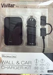 Vivitar Apple Charger Combo With Wall And Car Lighteing Cable. Fixed Price $9.95.