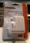 Travelon 00144 Worldwide Adapter And Usb Charger Max 750 Watt Free Shipping. Fixed Price $15.00.